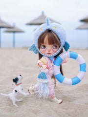 Handmade Outfit for Blythe/Pullip, Playful Fish Theme Set