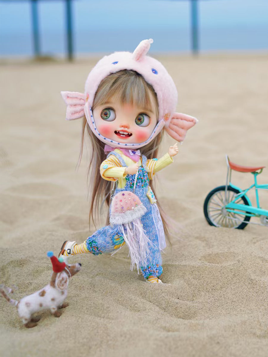 Handmade Outfit for Blythe/Pullip, Playful Fish Theme Set