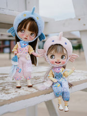 Handmade Outfit for Blythe/Pullip, Playful Fish Theme Set