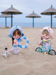 Handmade Outfit for Blythe/Pullip, Playful Fish Theme Set