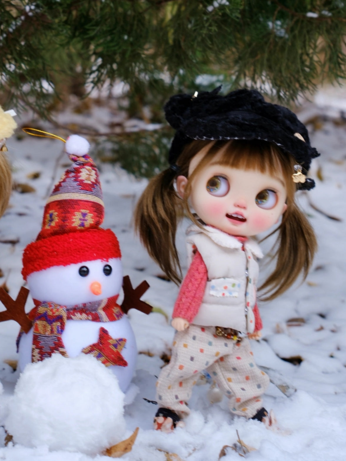 Handmade Outfit for Blythe/Obitsu/Pullip, Comfort Joy Everyday Winter Clothes Set