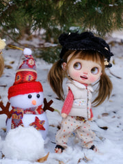 Handmade Outfit for Blythe/Obitsu/Pullip, Comfort Joy Everyday Winter Clothes Set