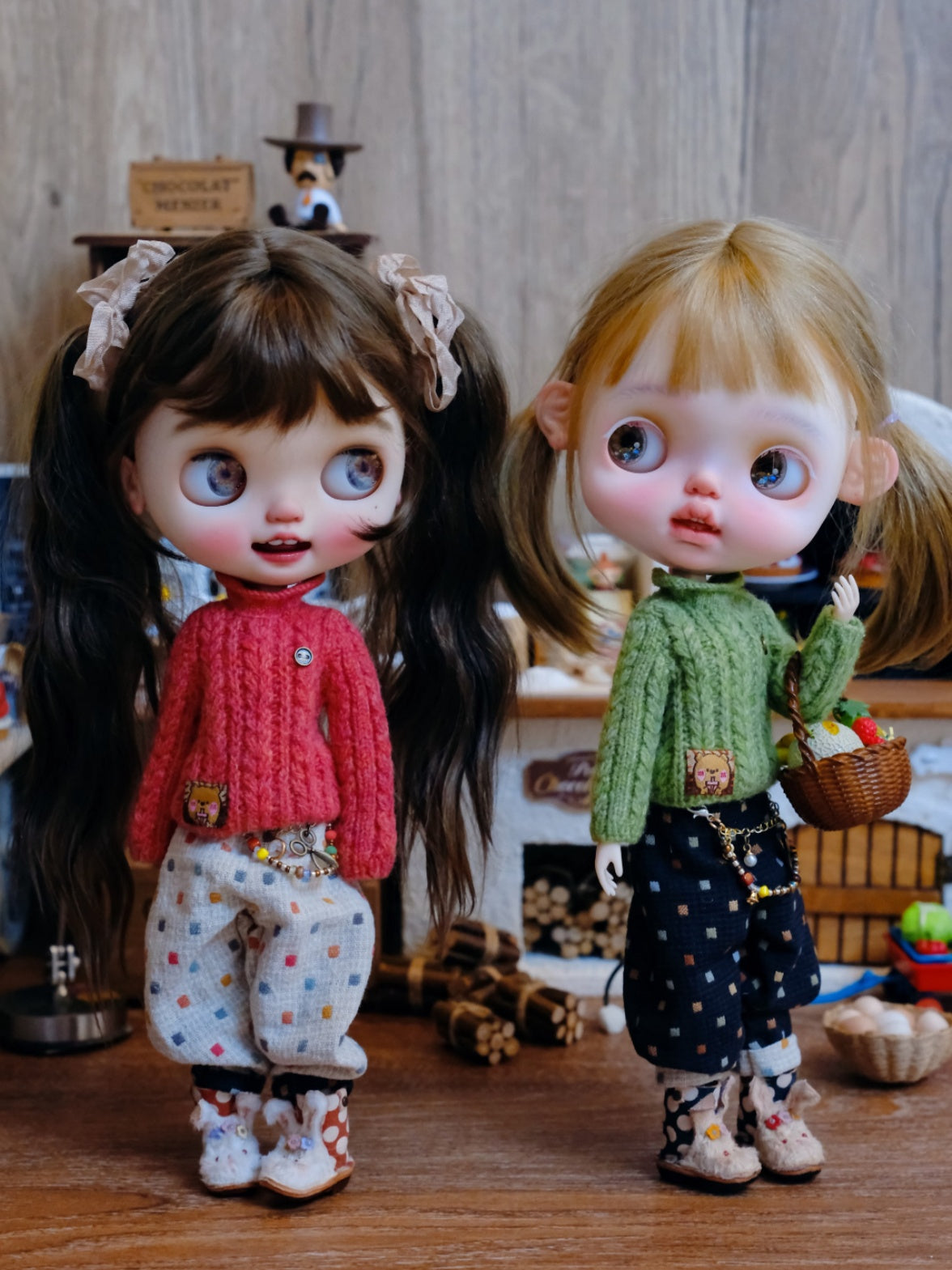 Handmade Outfit for Blythe/Obitsu/Pullip, Comfort Joy Everyday Winter Clothes Set
