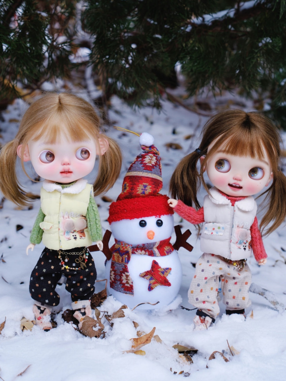 Handmade Outfit for Blythe/Obitsu/Pullip, Comfort Joy Everyday Winter Clothes Set