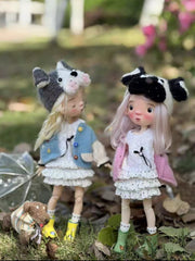 Puppy Sweater Tiered Dress 1/6 BJD Outfit | ToastDoll