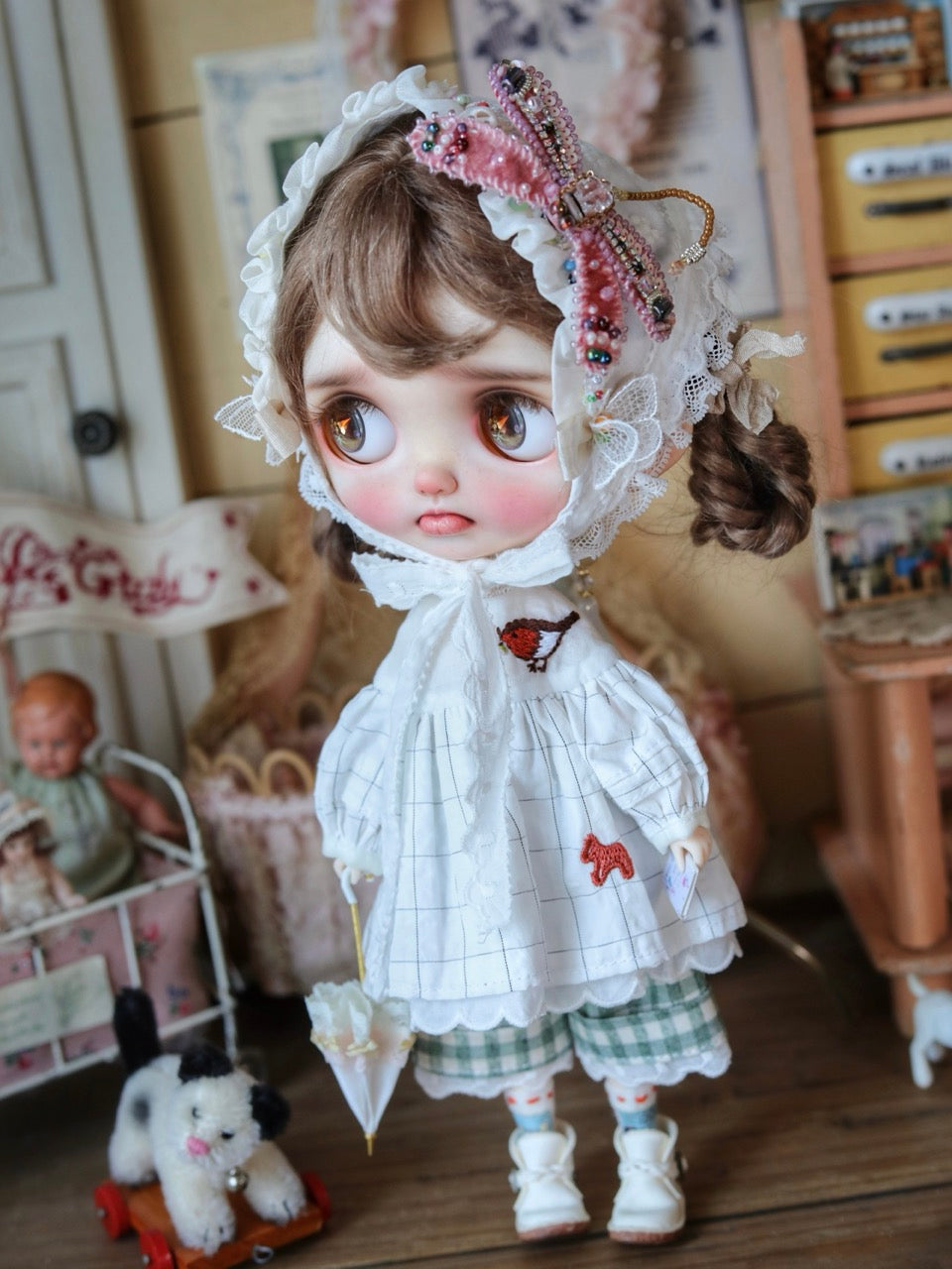 White Butterfly Dragonfly Blythe BJD Set | ToastDoll