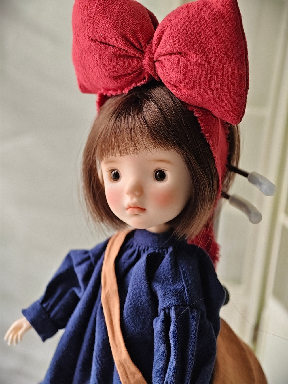 Red Bow Witch BJD Outfit Detail | ToastDoll
