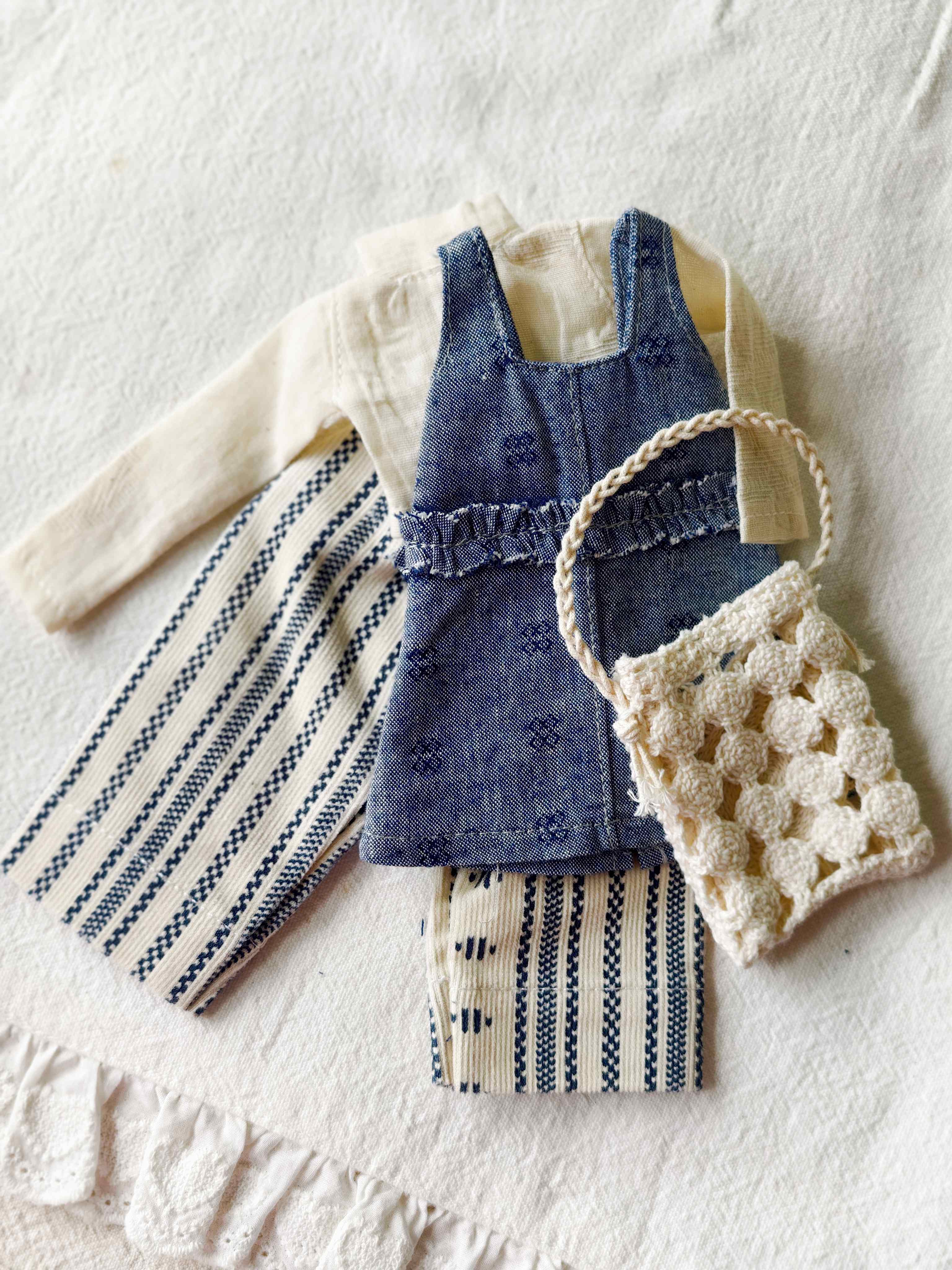 Clean Denim Blythe 1/6 BJD Outfit Detail | ToastDoll