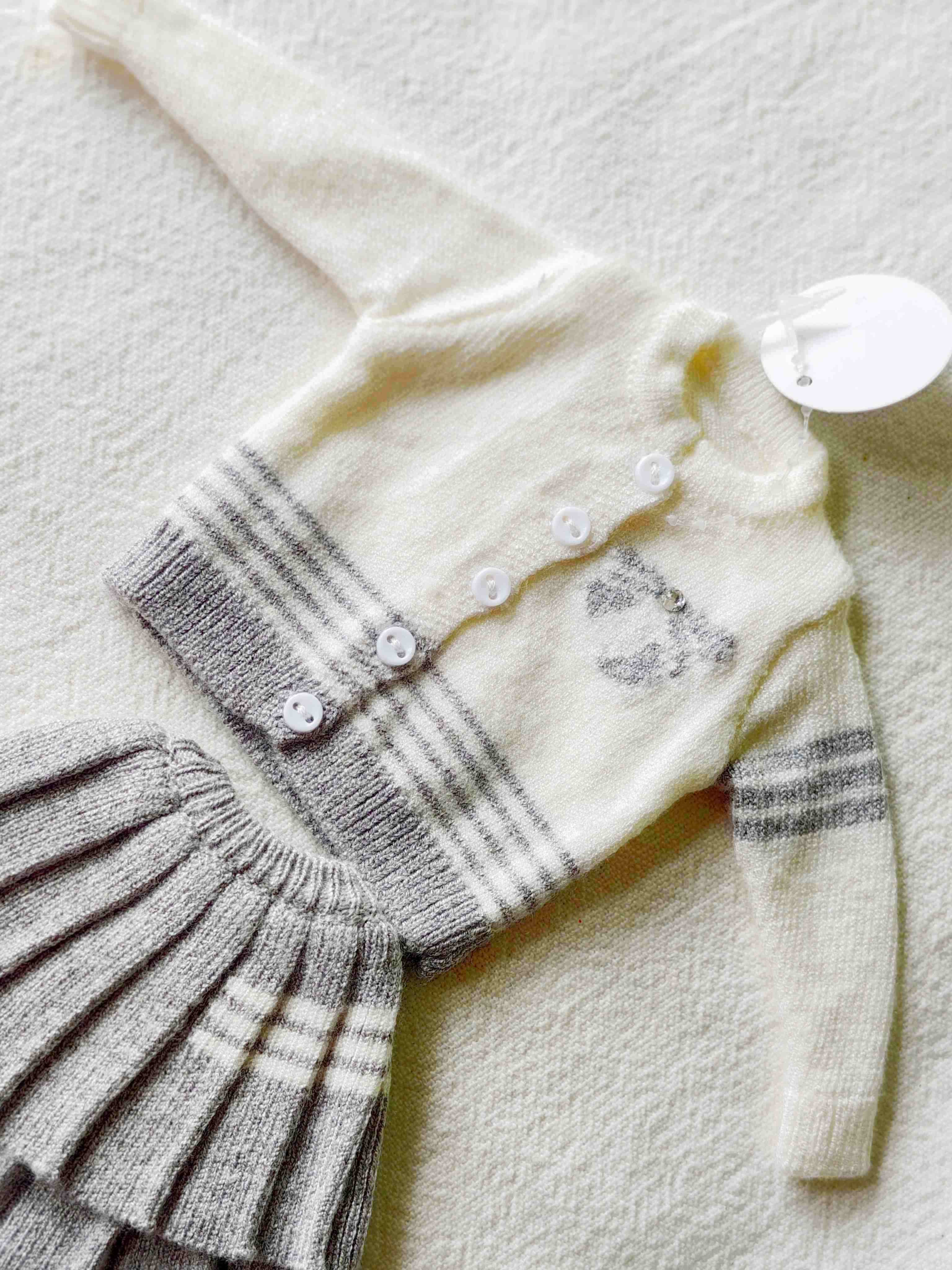Preppy Striped Knit Blythe 1/6 BJD Outfit Detail | ToastDoll