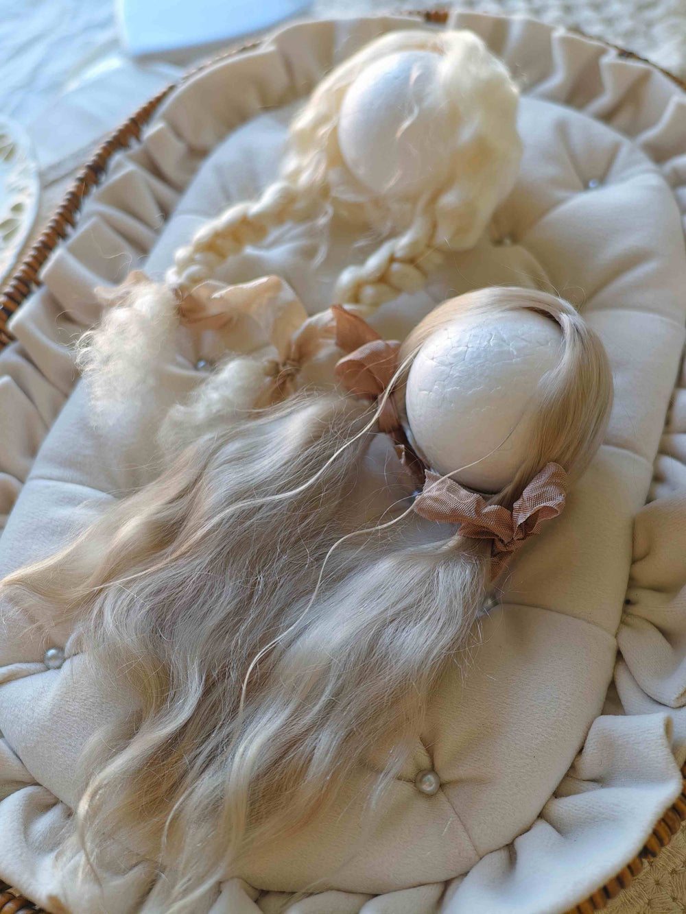 Twin Tails Wig Handmade 1/6 BJD Wig  Detail | ToastDoll