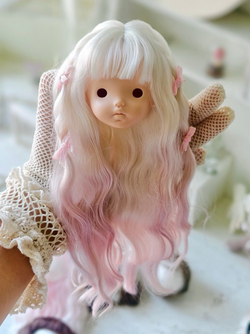 1/6 BJD Colorful Wigs In Stock - Handmade Doll Hair - ToastDoll