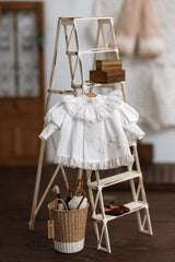 White Antique Blythe Outfit Detail | ToastDoll