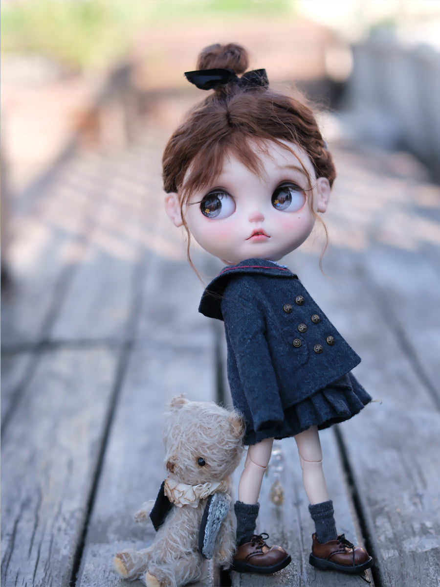 Handmade Outfit for Blythe/Obitsu, School Uniform Set