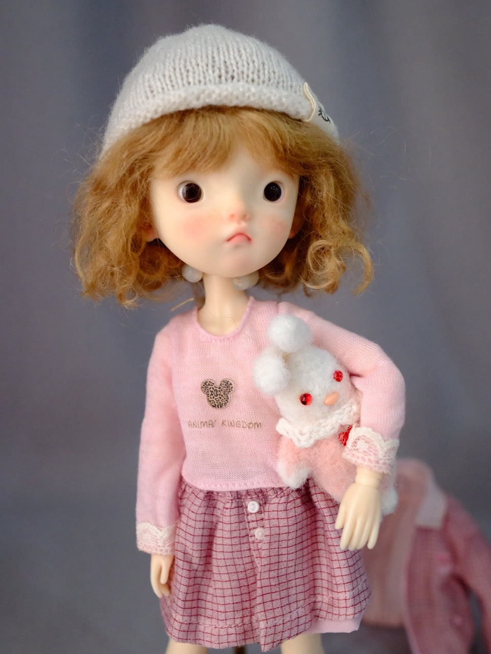 Pink Academic Blythe BJD Set - Handmade Doll Clothes - ToastDoll