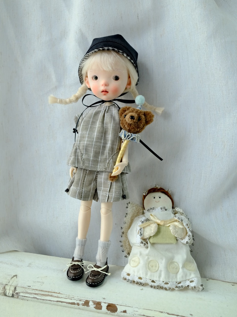 Casual Top Shorts Skirt BJD Set - Handmade Doll Clothes - ToastDoll