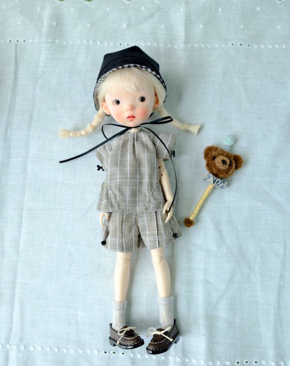 Casual Top Shorts Skirt BJD Set - Handmade Doll Clothes - ToastDoll