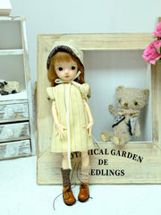 Casual Dress Hat BJD Set - Handmade Doll Clothes - ToastDoll