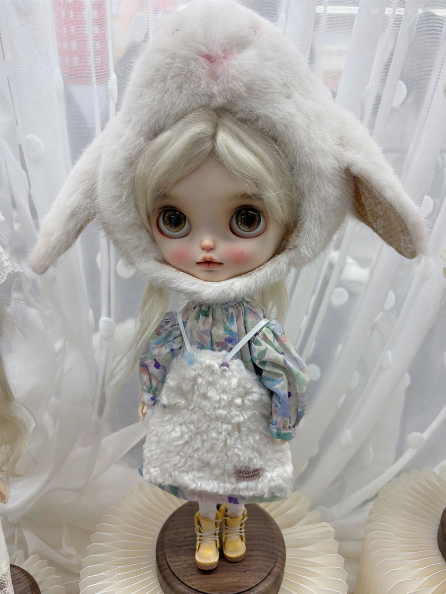 Handmade Outfit for Blythe/ Ob24/ Ob22/ Pullip, Retro Bunny Set