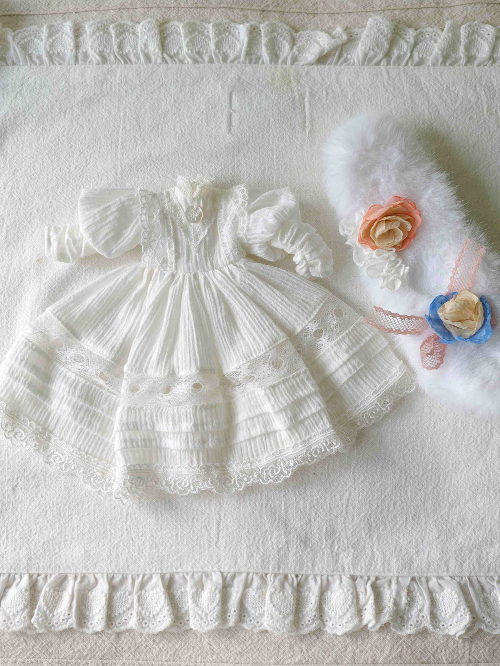 Retro Lamb Set Blythe Outfit Flat Lay | ToastDoll