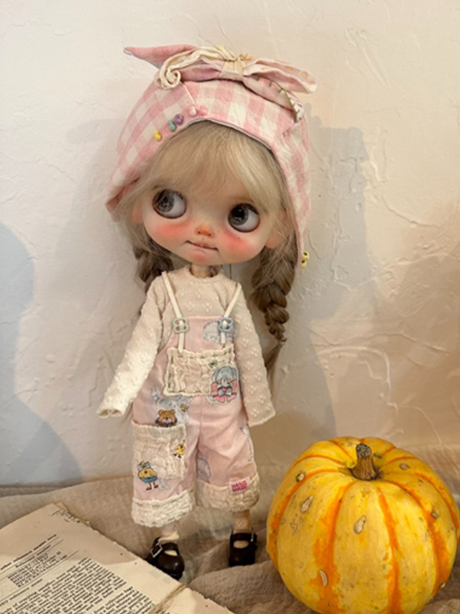 Handmade Outfit for Blythe/ Ob24/ Ob22/ Pullip, Plaid Set