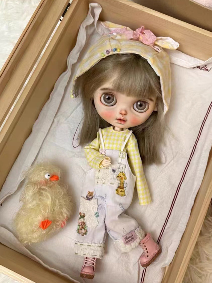 Handmade Outfit for Blythe/ Ob24/ Ob22/ Pullip, Plaid Set
