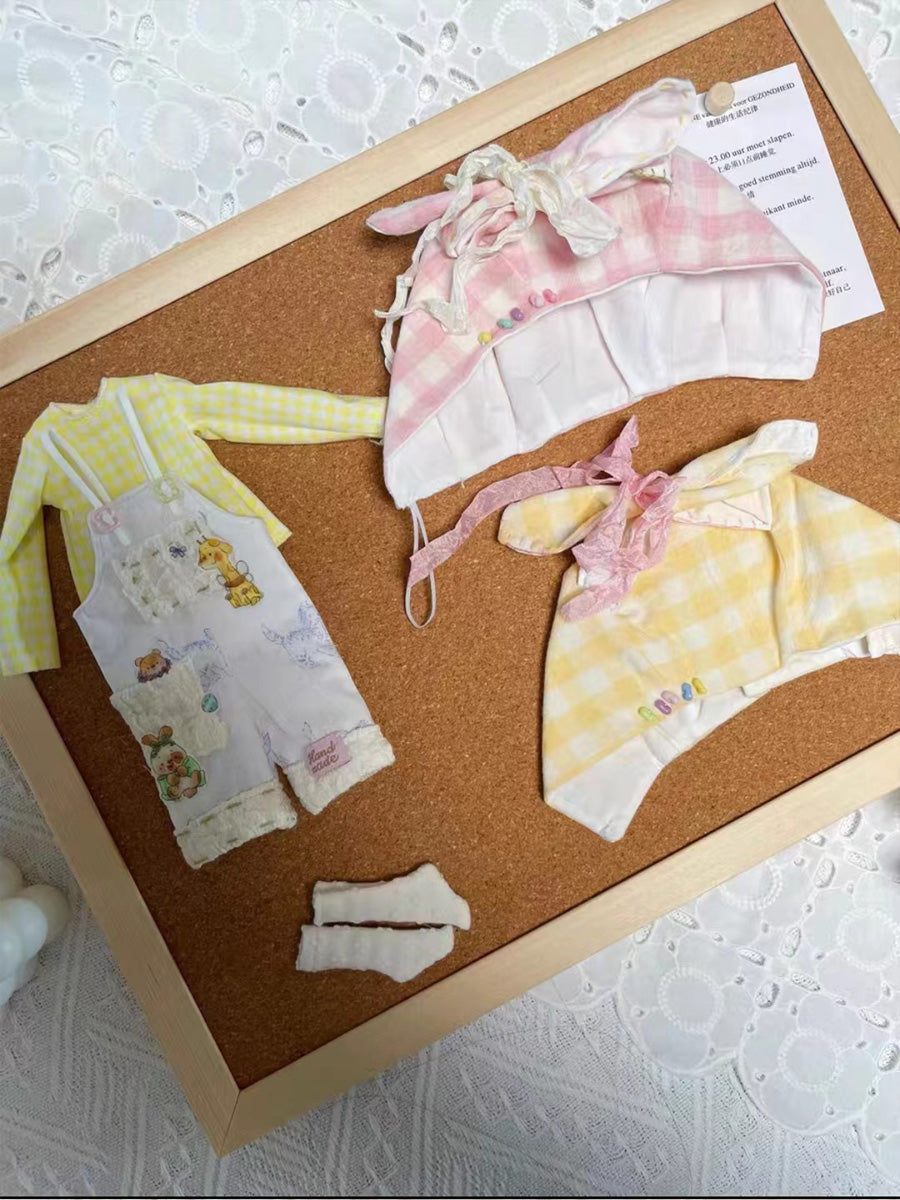 Handmade Outfit for Blythe/ Ob24/ Ob22/ Pullip, Plaid Set
