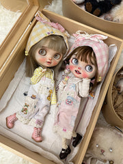 Handmade Outfit for Blythe/ Ob24/ Ob22/ Pullip, Plaid Set
