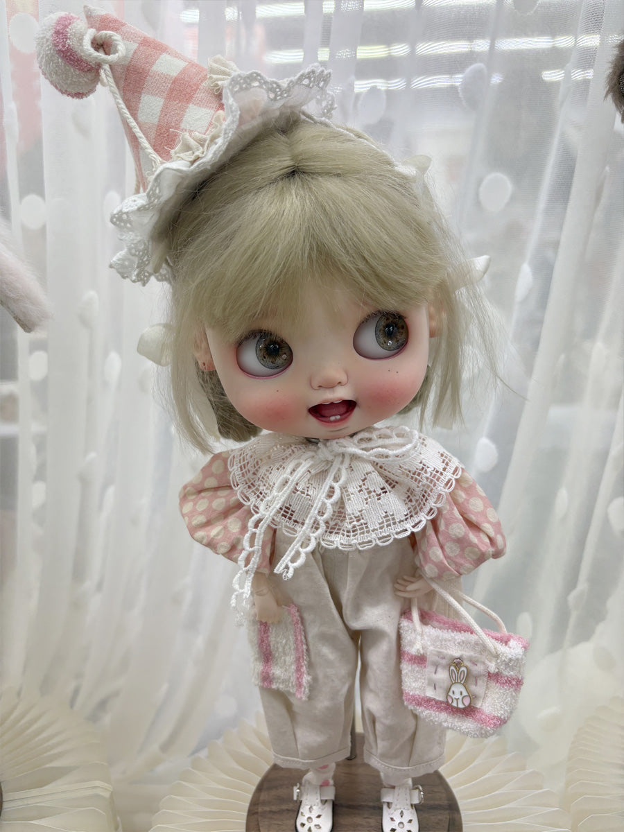Handmade Outfit for Blythe/ Ob24/ Ob22/ Pullip, Retro Style Set