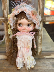 Handmade Outfit for Blythe/ Ob24/ Ob22/ Pullip, Retro Skirt Set