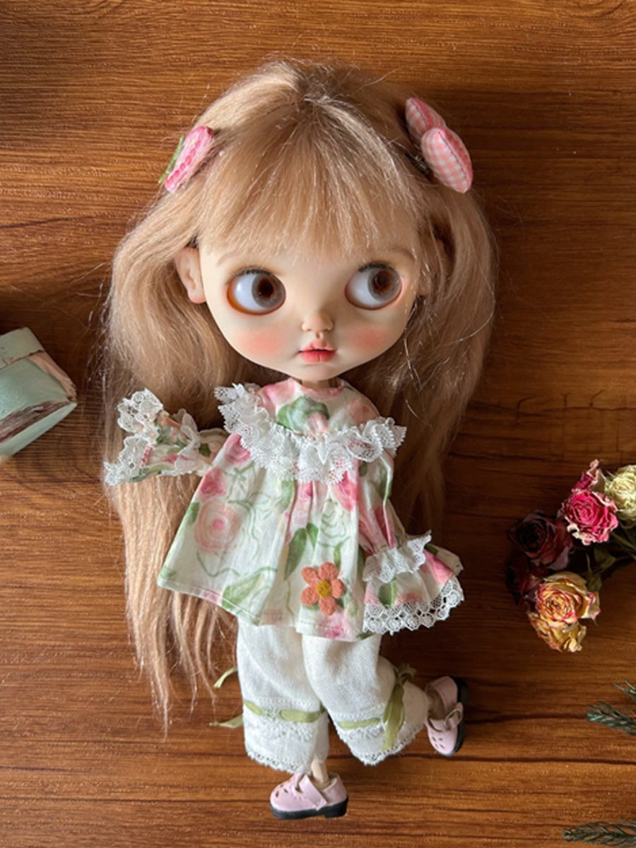 Handmade Outfit for Blythe/ Ob24/ Ob22/ Pullip, Rose Suit