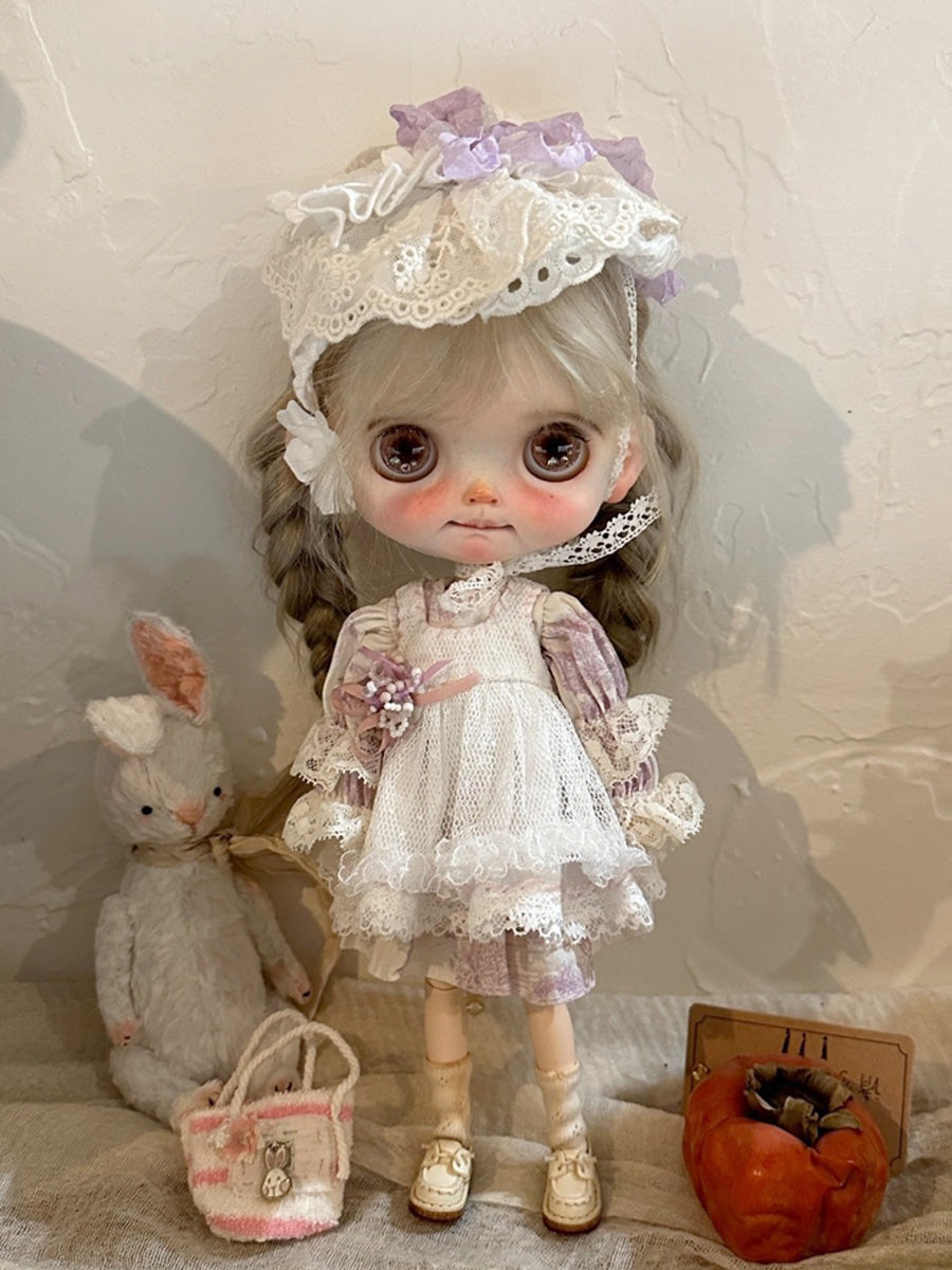 Handmade Outfit for Blythe/ Ob24/ Ob22/ Pullip, Retro Suit