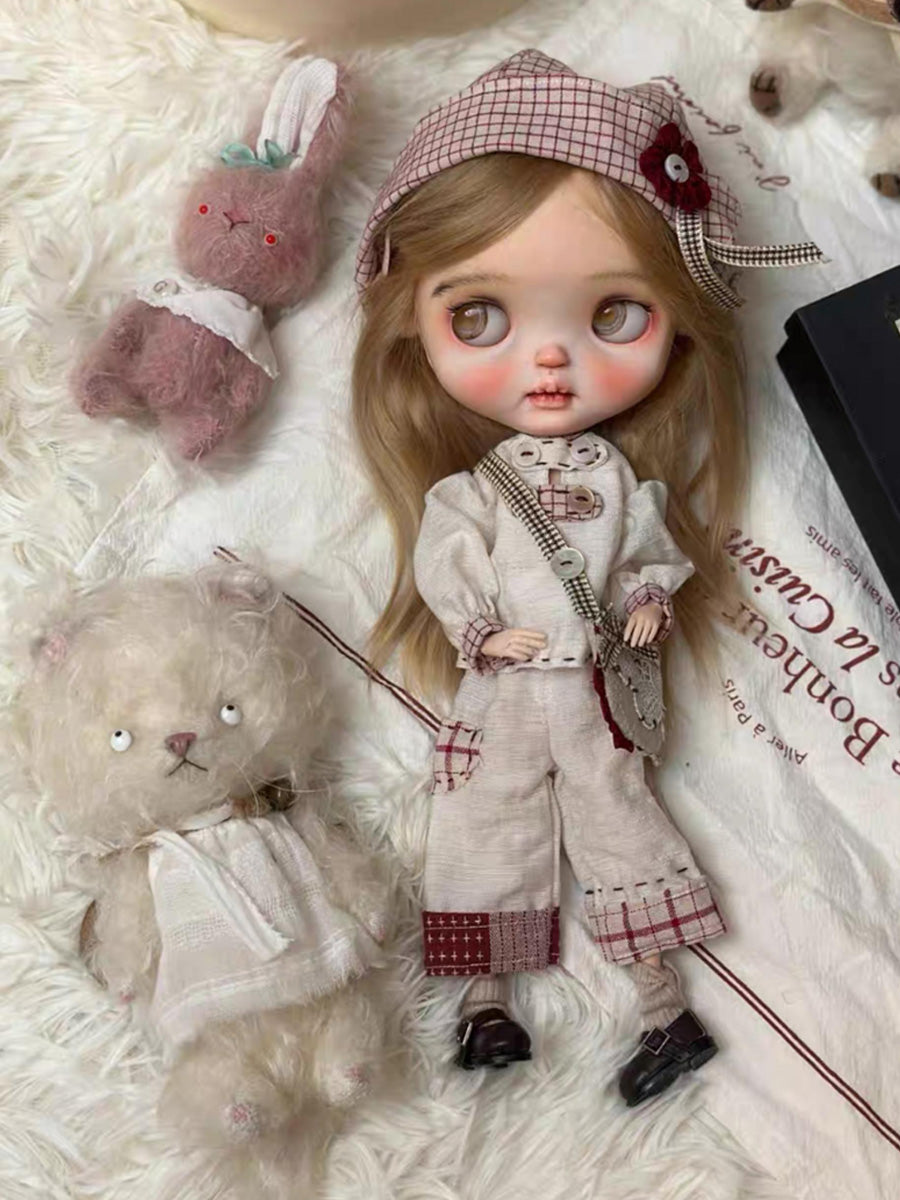 Handmade Outfit for Blythe/Obitsu, Navy Style Suit