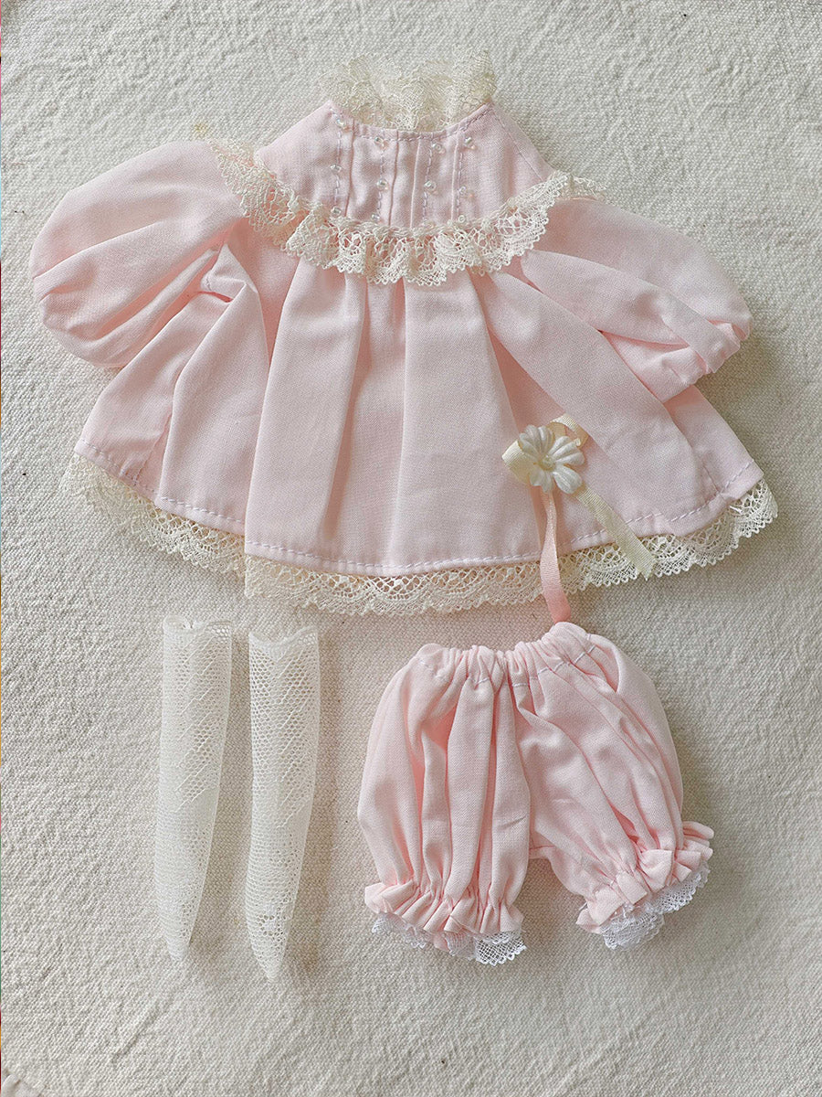 Pastel Macaron Lace Blythe Outfit Flat Lay | ToastDoll