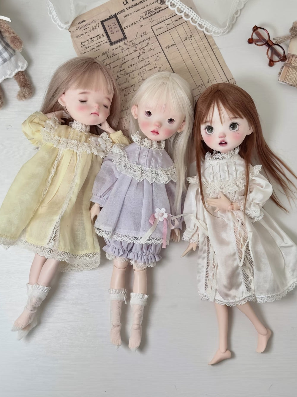 Pastel Macaron Lace Blythe Outfit | ToastDoll