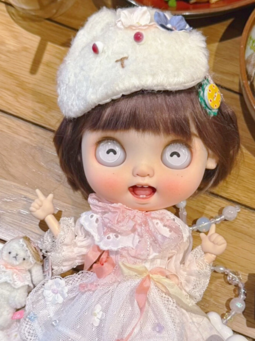 Floral Lace Tulle Blythe Outfit Detail | ToastDoll