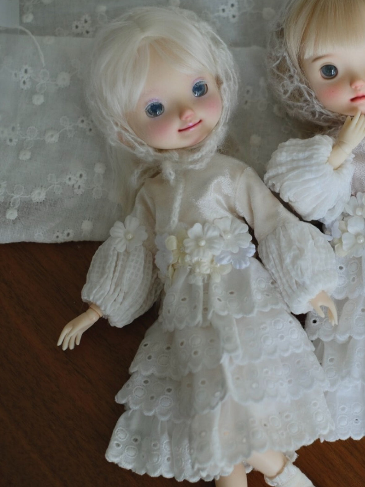 Cream Tired Blythe White Dress Set | ToastDoll