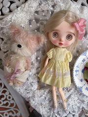 Pastel Apron Puff Blythe Dress | ToastDoll