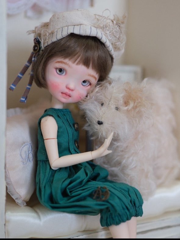 Green Bloomer Blythe 1/6 BJD Jumpsuit Close-up | ToastDoll