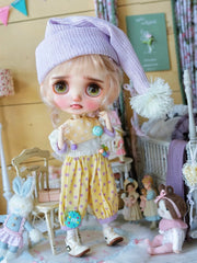 Yellow Purple Clown Blythe Set | ToastDoll