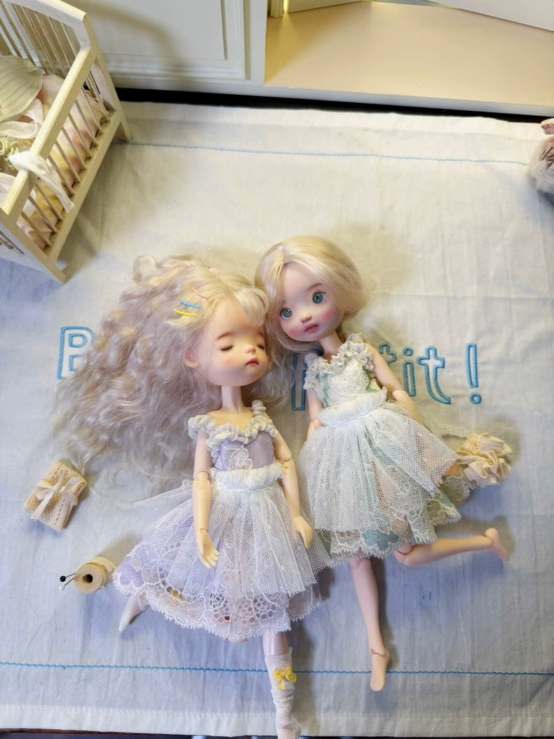 Colorful Lace Tulle Blythe BJD Set - Handmade Doll Clothes - ToastDoll