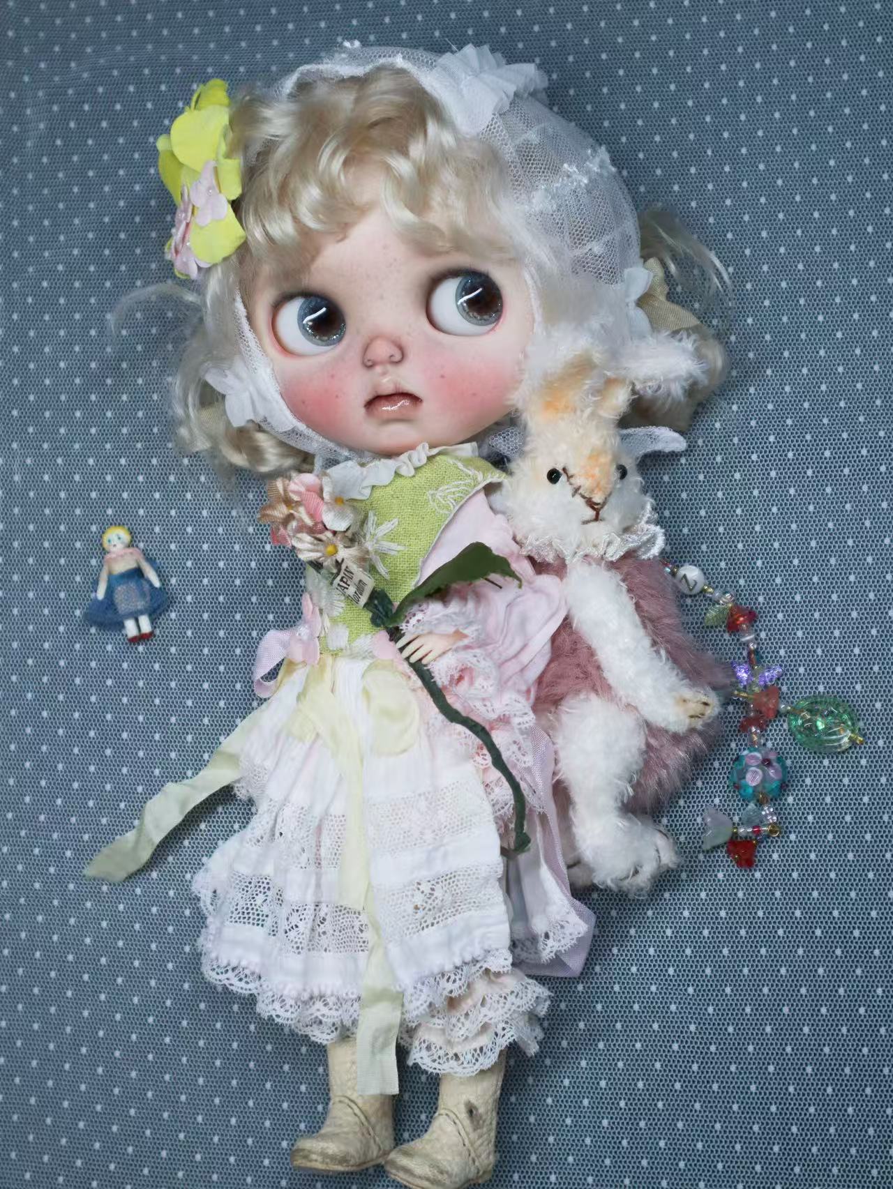 Polly Custom Blythe OOAK - Delicate  Whimsical Doll - ToastDoll