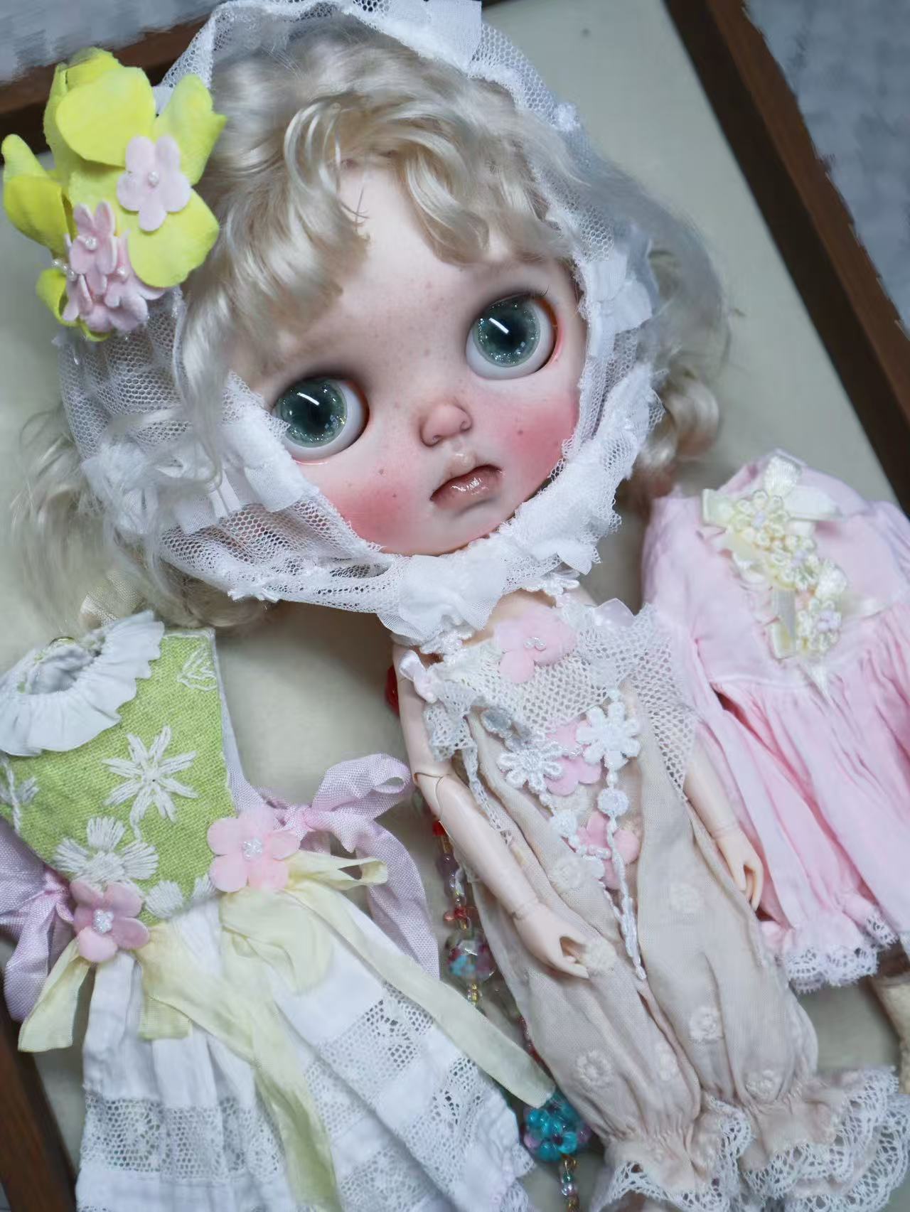 Polly Custom Blythe OOAK - Delicate  Whimsical Doll - ToastDoll