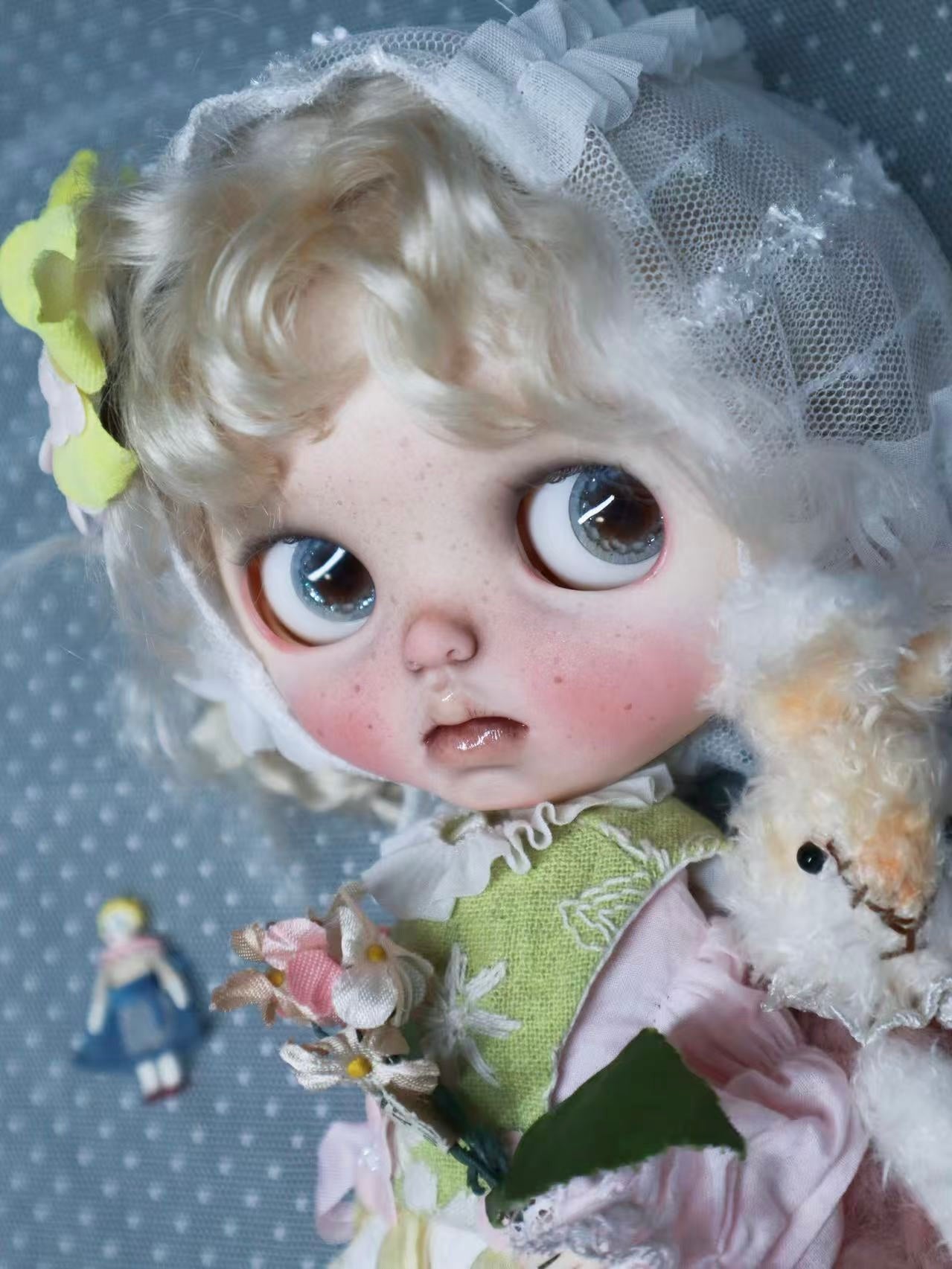 Polly Custom Blythe OOAK - Delicate  Whimsical Doll - ToastDoll
