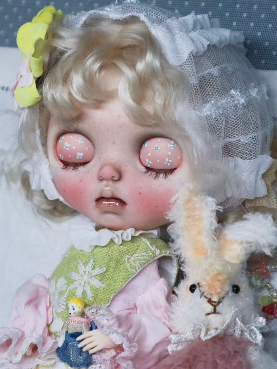 Polly Custom Blythe OOAK - Delicate  Whimsical Doll - ToastDoll