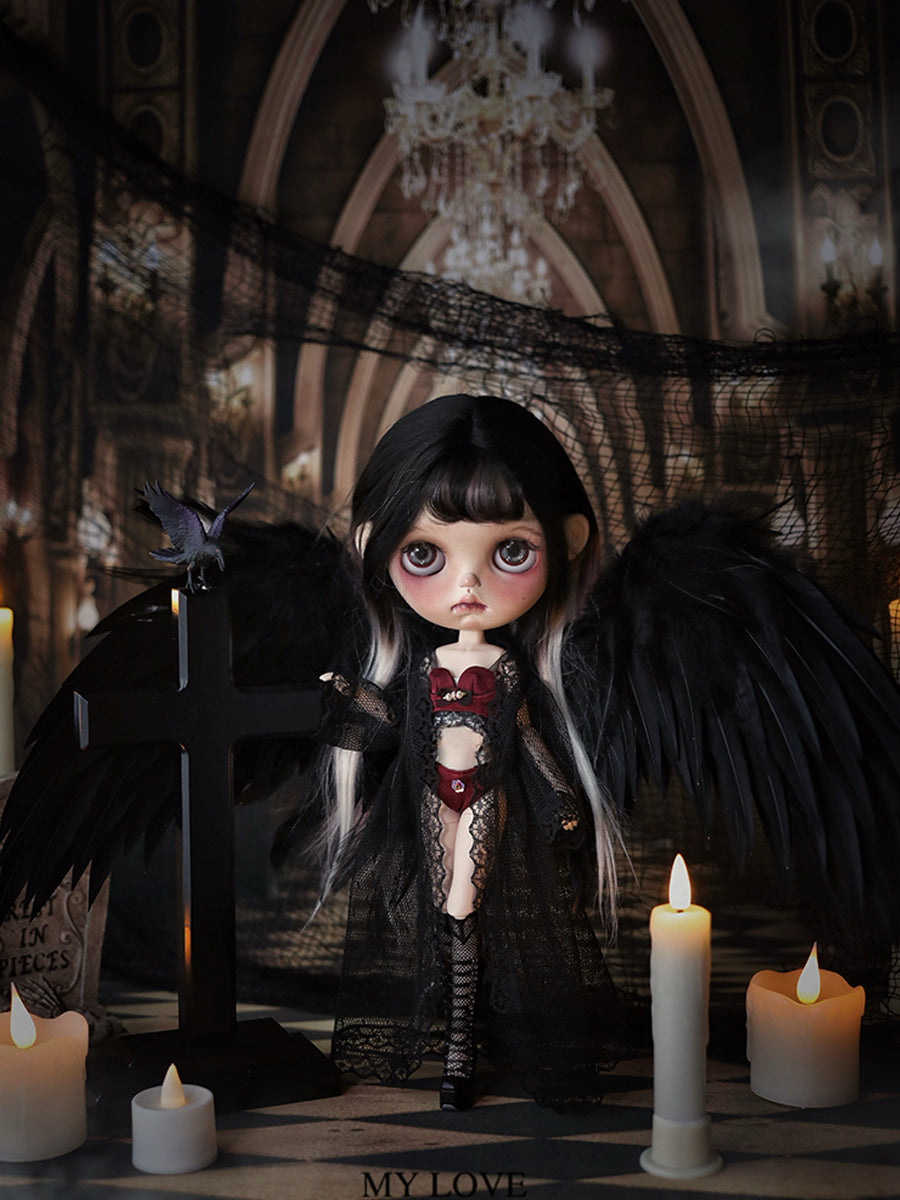 Twin Souls of Light and Dark Custom Blythe OOAK - Twins Doll - ToastDoll