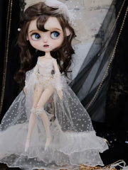 Handmade Outfit for Blythe/Pullip/Obitsu,Antique-Style Lace Tea Dress Set