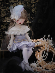 Handmade Outfit for BJD, Antique-Style Lace Tea Dress Set