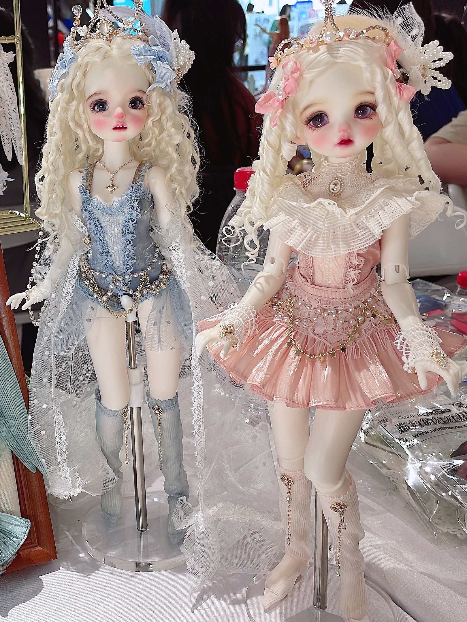 Handmade Outfit for BJD, Antique-Style Lace Tea Dress Set