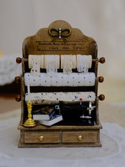 1/6 1/12 Scale Miniature Dollhouse Textile Roll Display Stand
