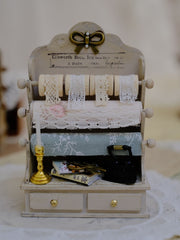 1/6 1/12 Scale Miniature Dollhouse Textile Roll Display Stand